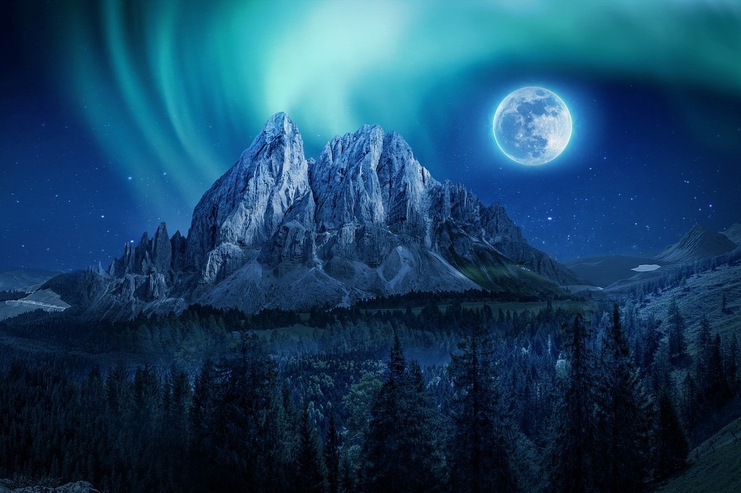 黃刀鎮 (冬季)北極光