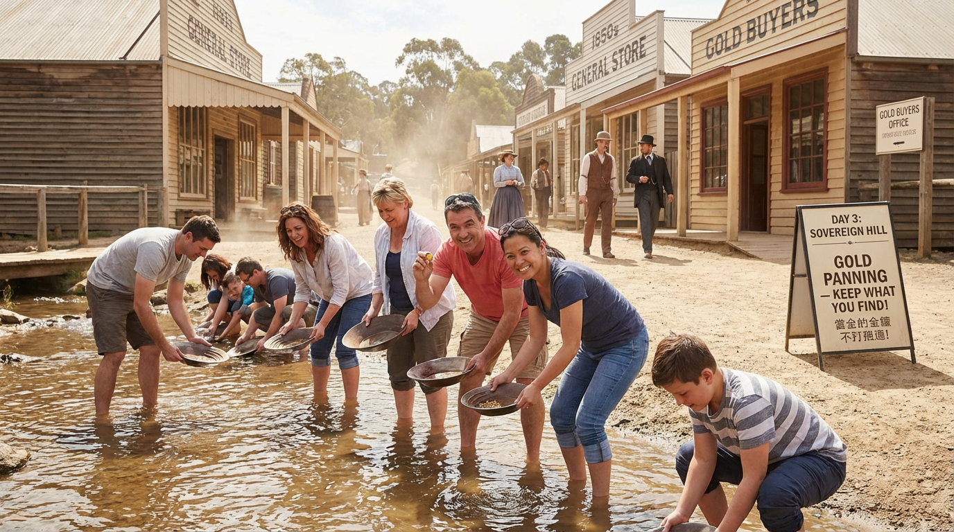 2026年澳洲墨爾本 & 雪梨精華遊 8天7晚 墨爾本 – 疏芬山金礦 (Sovereign Hill) 2026年澳洲墨爾本 & 雪梨精華遊 8天7晚 墨爾本 – 疏芬山金礦 (Sovereign Hill)