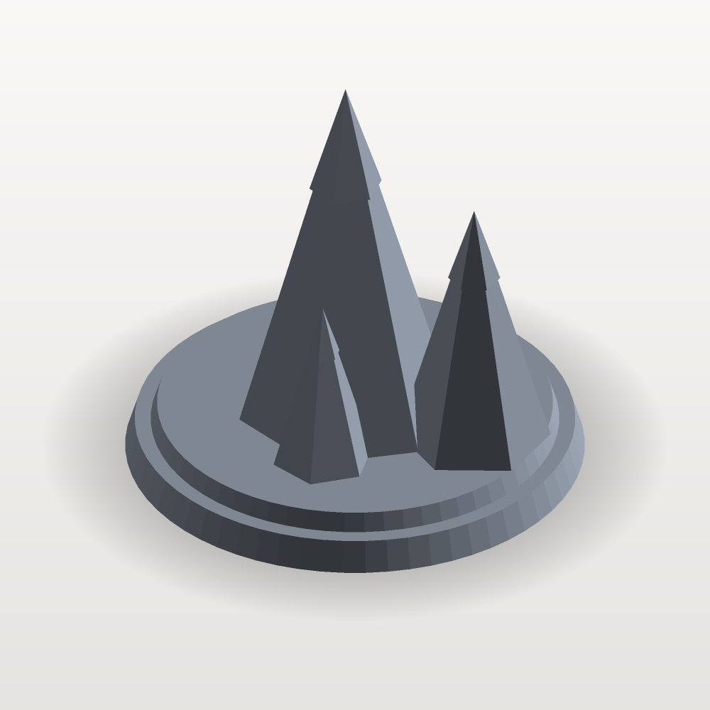 洛磯山脈紀念峰 3D列印紀念擺件
